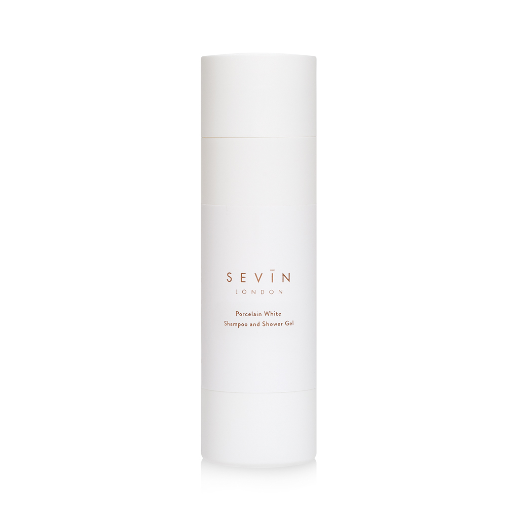 Sevin London PORCELAIN WHITE SHAMPOO & SHOWER GEL 200ml - ШАМПУНЬ / ГЕЛЬ ДЛЯ ДУША